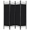 Costway 4 Panel Room Divider Privacy Screen Home Office Fabric Metal Frame
